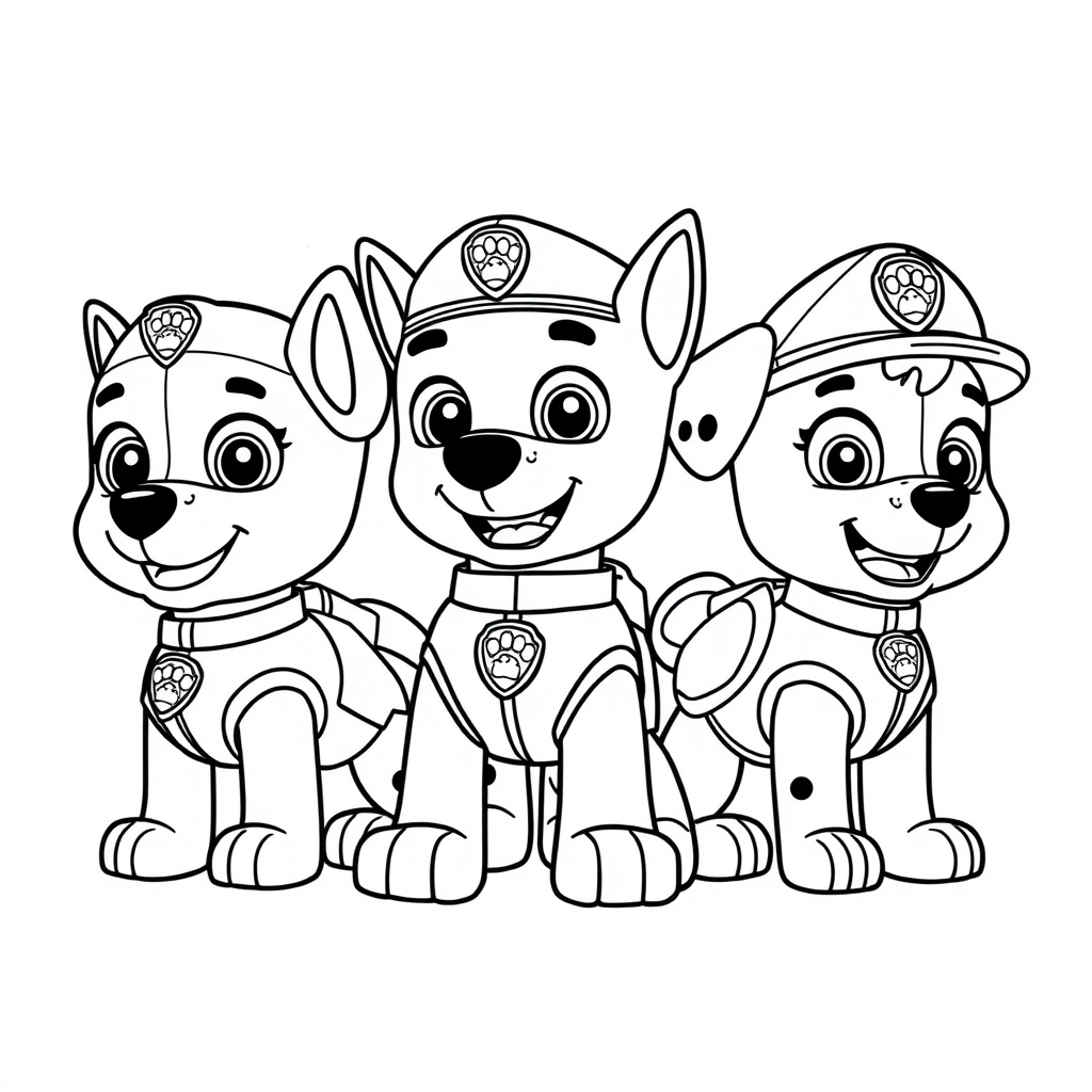 Libro para Colorear: Aventuras de la Patrulla Canina