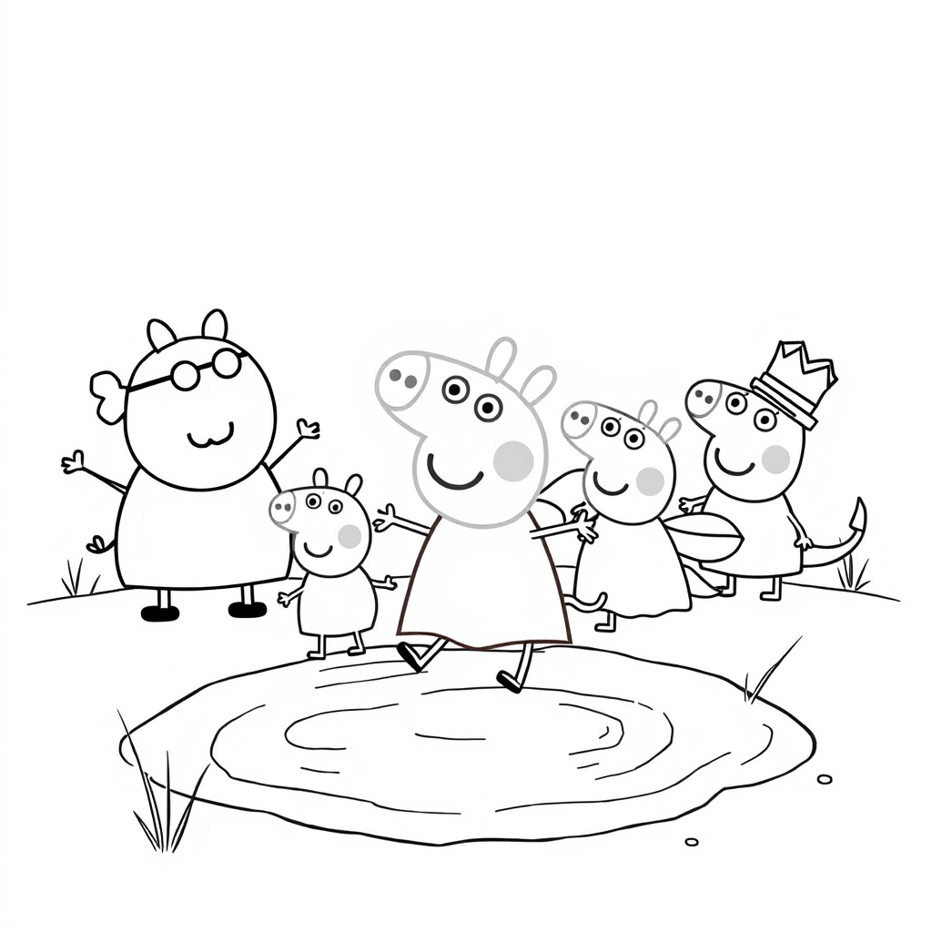 Libro de Colorear de Peppa Pig