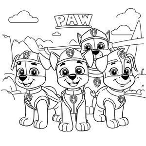 Libro para Colorear de PAW Patrol
