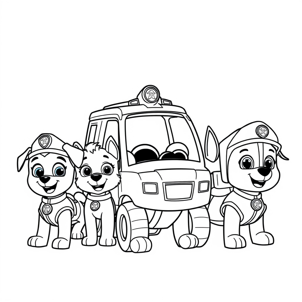 Libro para Colorear de La Patrulla Canina