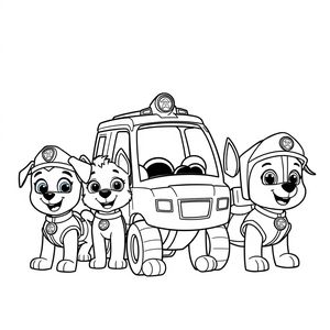 Libro para Colorear de La Patrulla Canina
