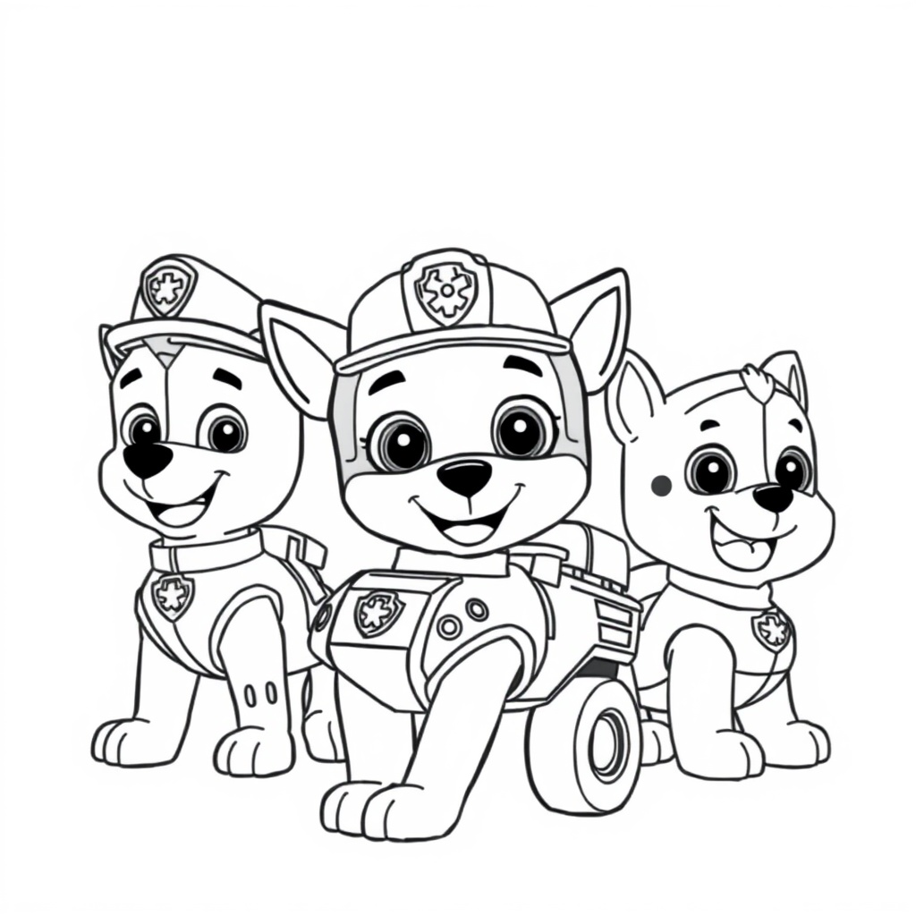Libro para Colorear de Patrulla de Cachorros