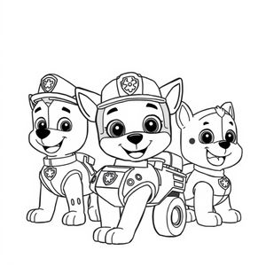 Libro para Colorear de Patrulla de Cachorros