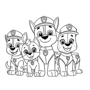 Libro para Colorear de Patrulla Canina