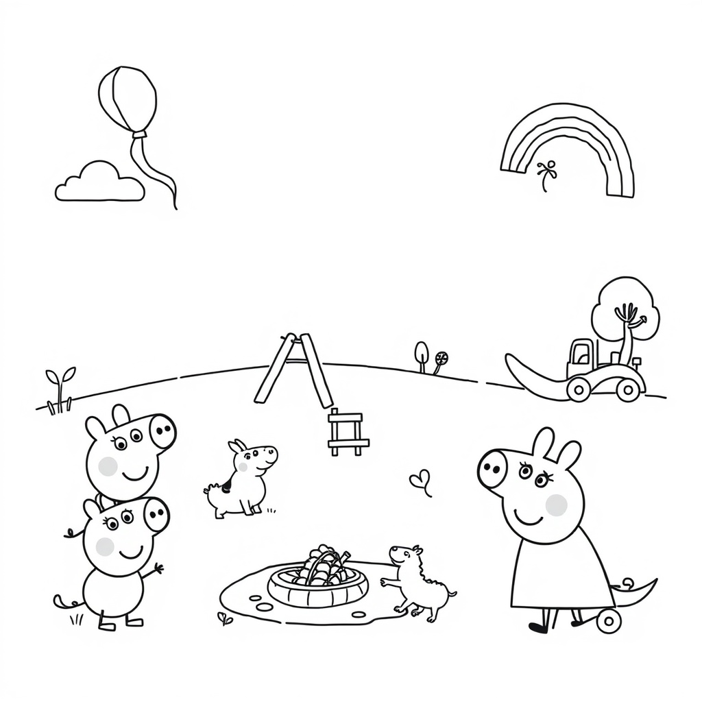 Libro para Colorear de Peppa Pig