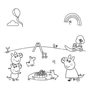 Libro para Colorear de Peppa Pig