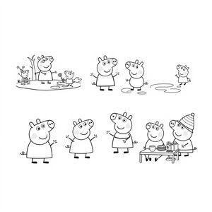 Libro para colorear de Peppa Pig