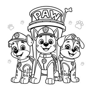 Libro para Colorear de La Patrulla Canina