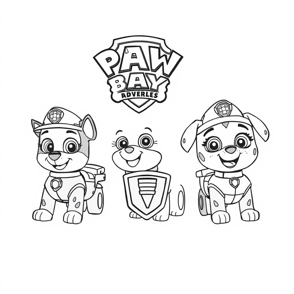 Libro para Colorear de Acción de PAW Patrol