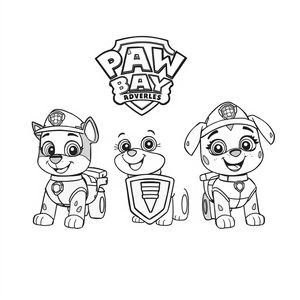 Libro para Colorear de Acción de PAW Patrol