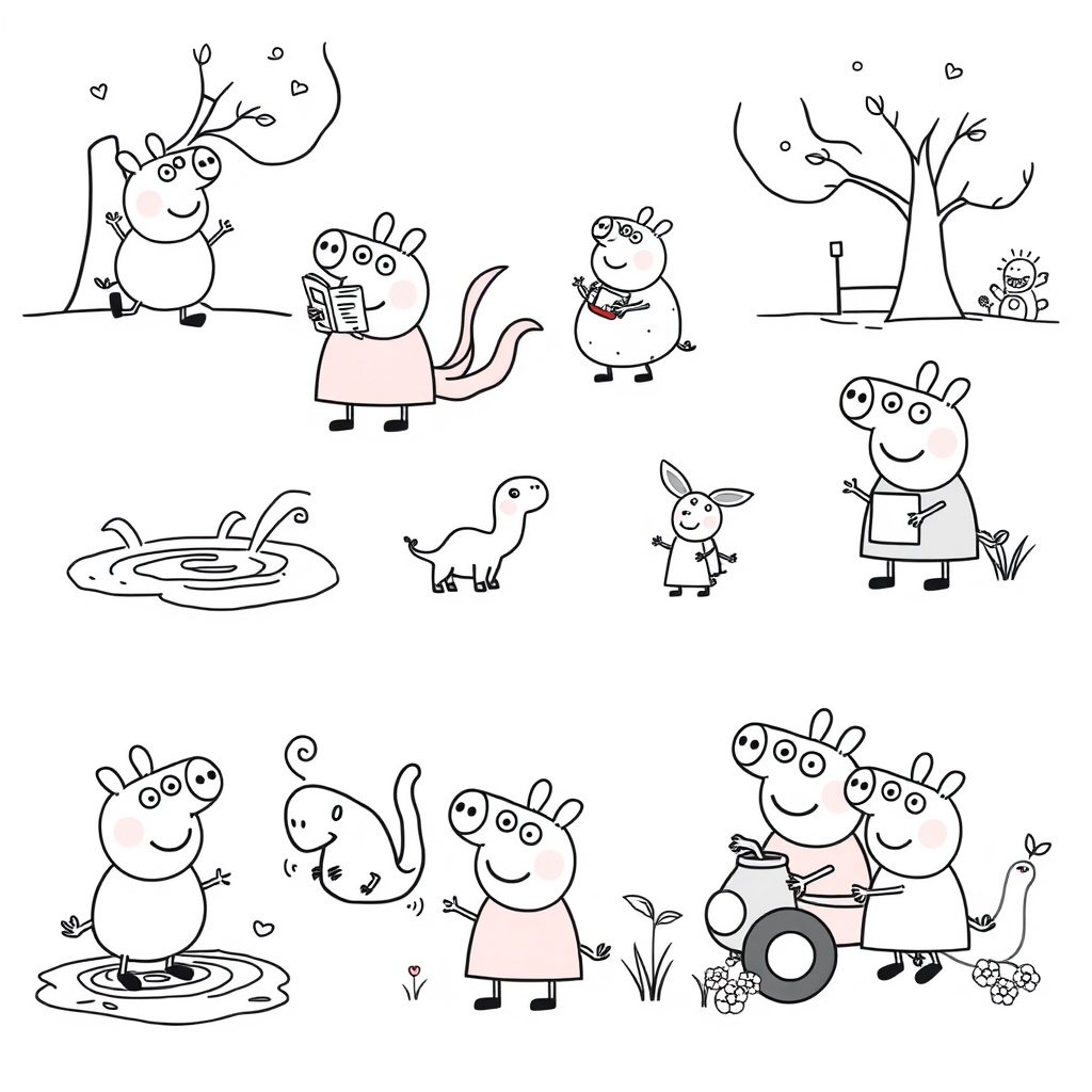 Libro para Colorear Peppa Pig