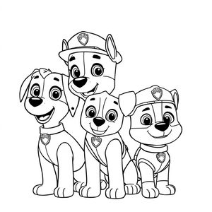 Libro para Colorear de la Patrulla Canina: Aventuras de los Cachorros Valientes