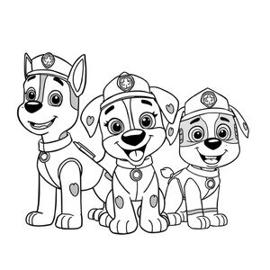 Libro para Colorear de La Patrulla Canina