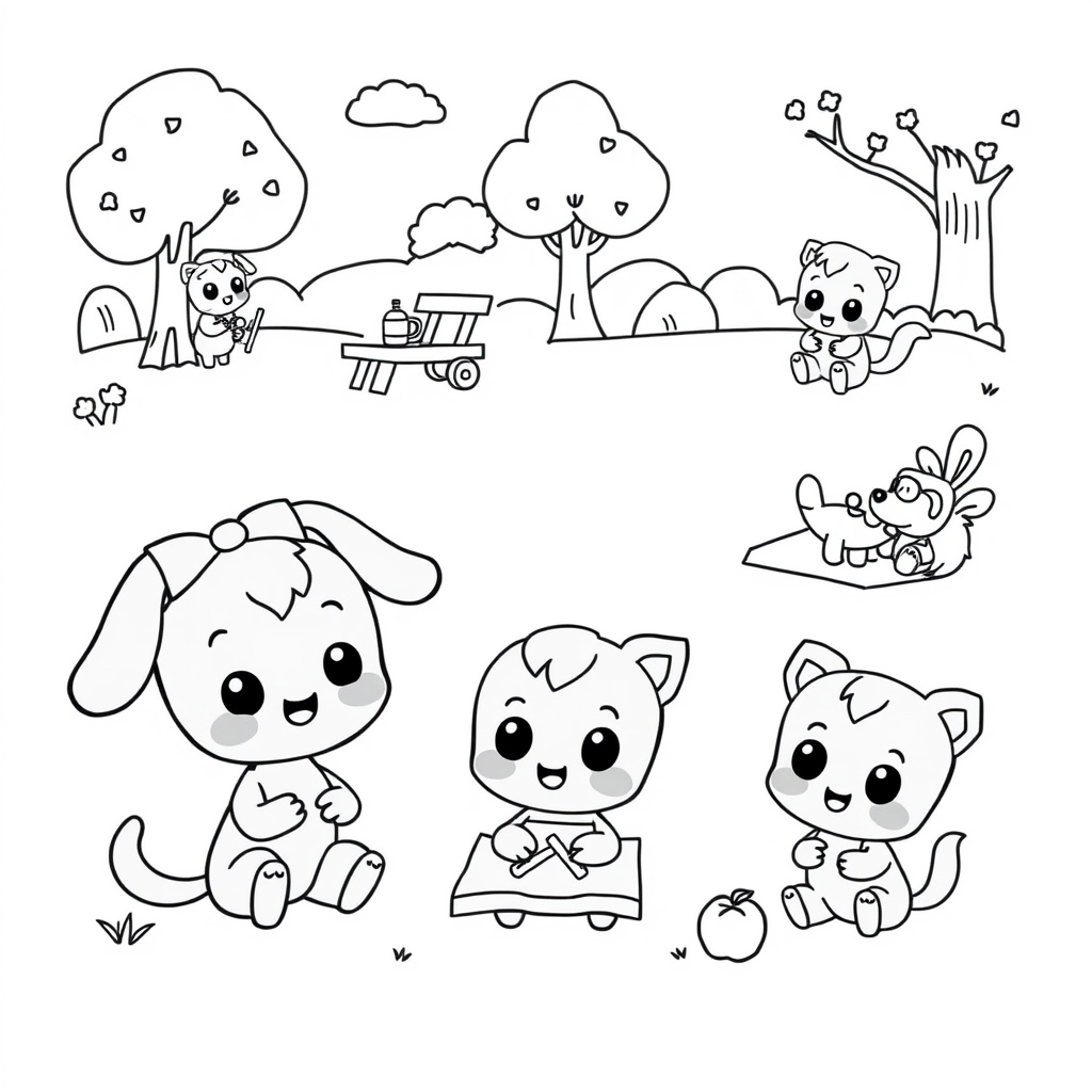 Libro para Colorear de Bluey