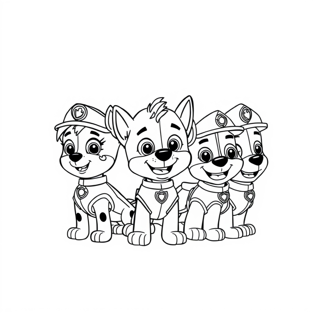 Kolorowanka Psi Patrol