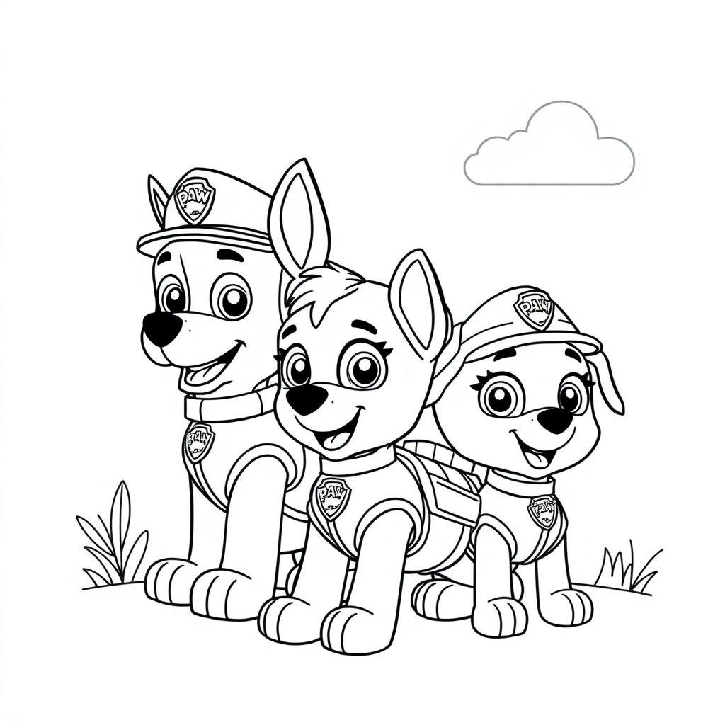Libro para Colorear Patrulla de Cachorros