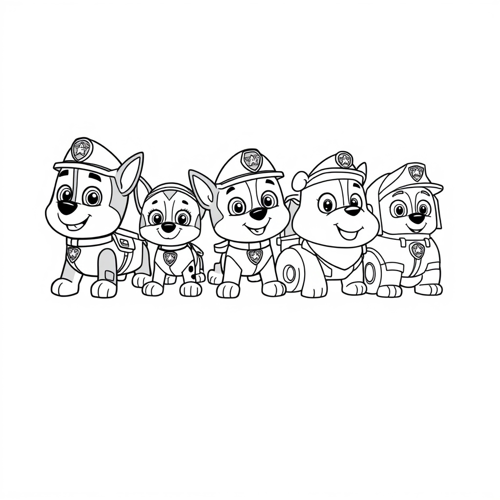 Página para Colorear de PAW Patrol