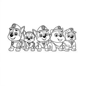 Página para Colorear de PAW Patrol