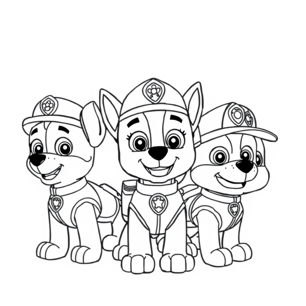 Libro para Colorear de La Patrulla Canina