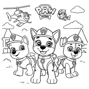 Libro para Colorear de Patrulla de Cachorros