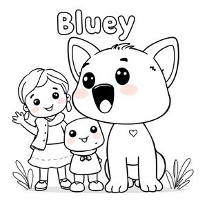 Libro de Colorear de Bluey
