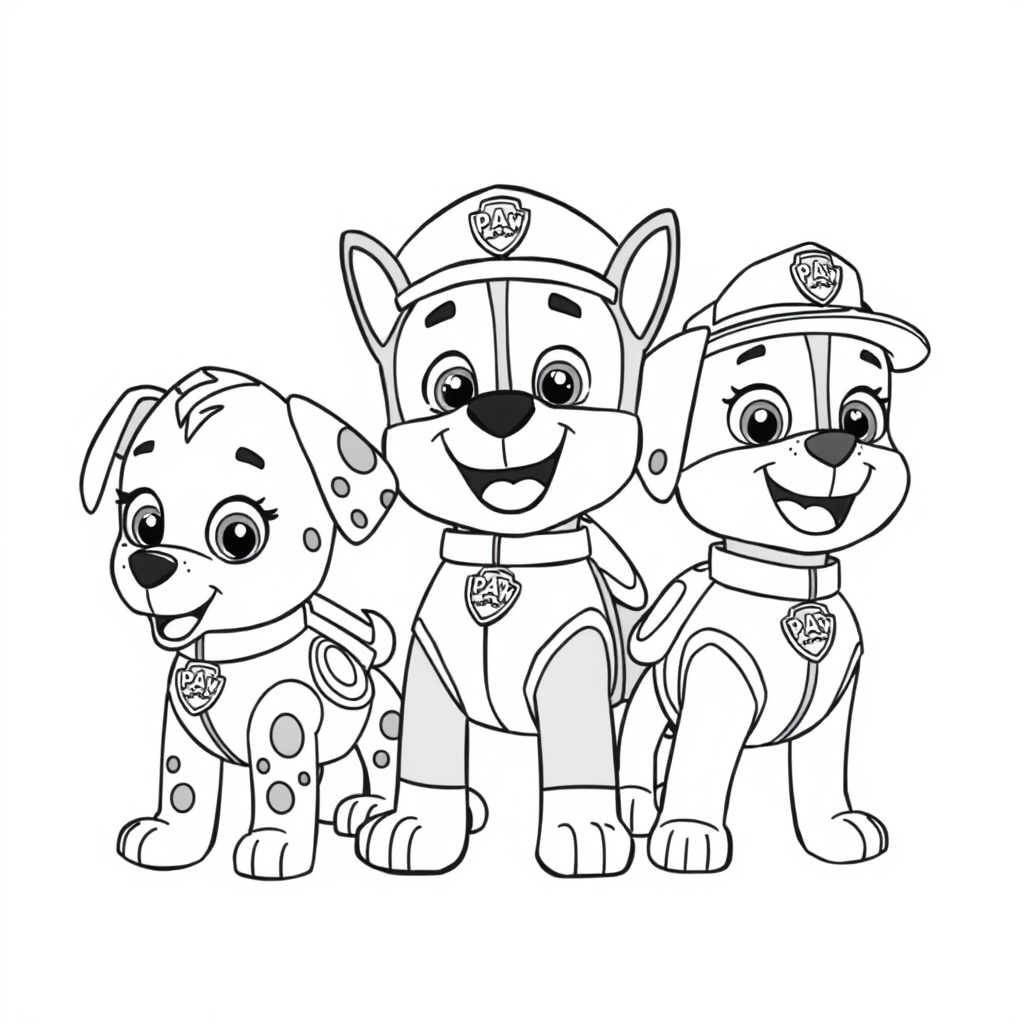 Libro de Colorear de Aventuras de Patrulla Canina