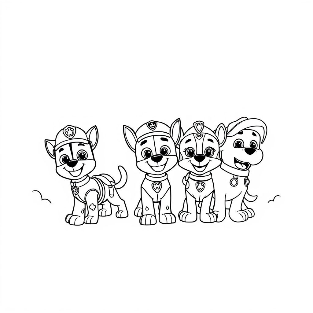 Patrulla Canina Libro para Colorear