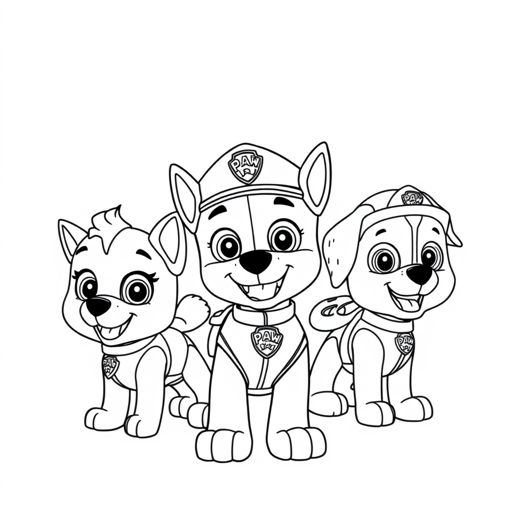 Kolorowanka: Psi Patrol – Przyjaciele na Ratunek