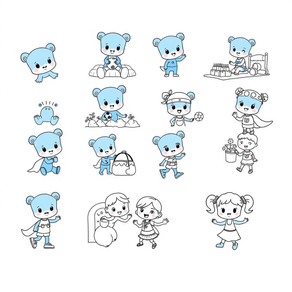 Libro de Colorear de Bluey