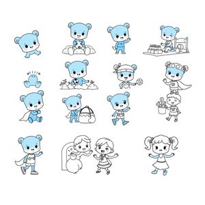 Libro de Colorear de Bluey