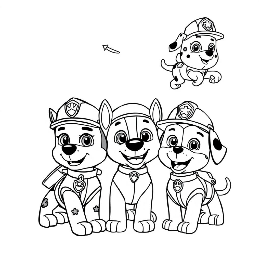 Kolorowanka Psi Patrol