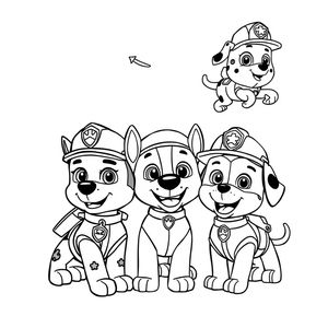 Libro para Colorear de La Patrulla Canina
