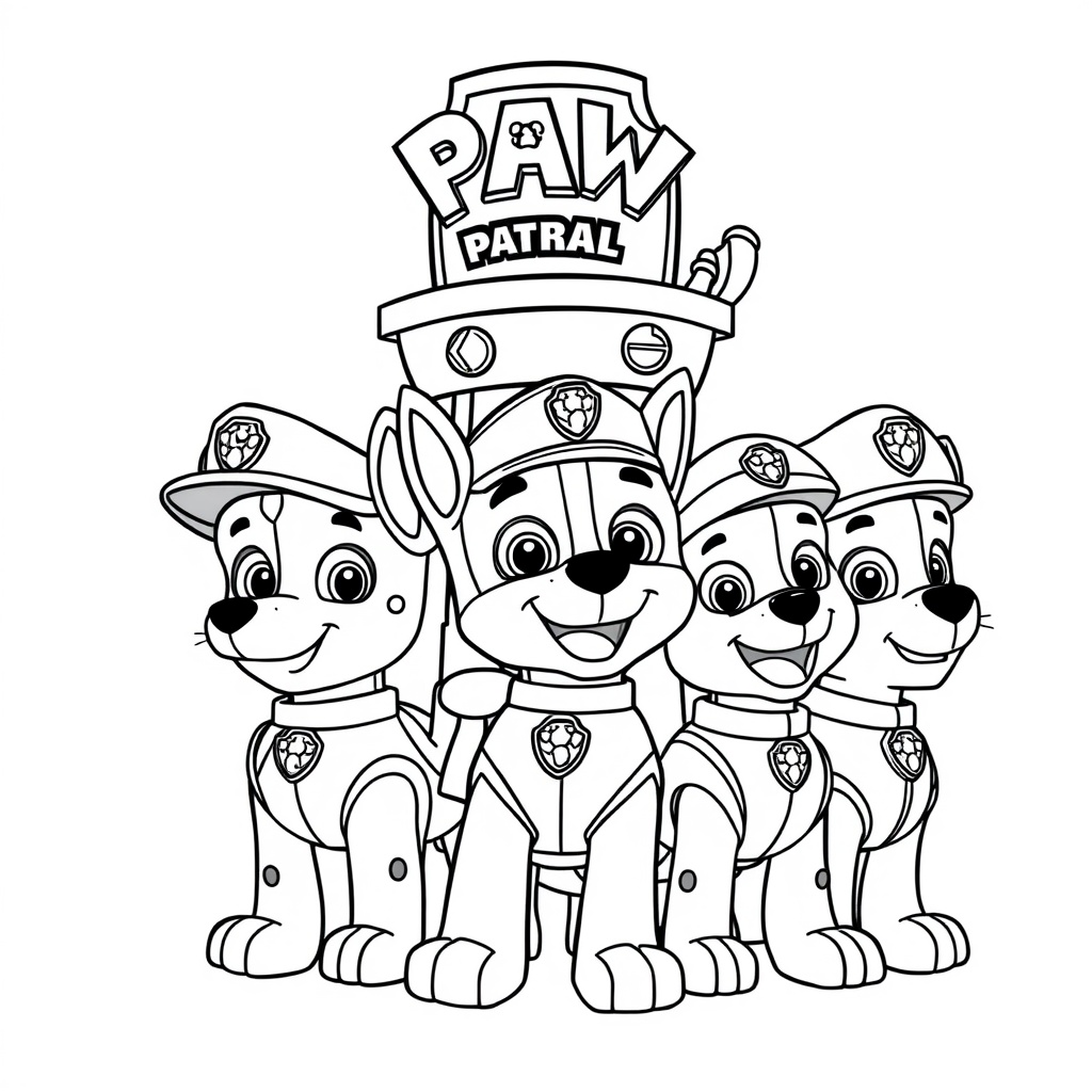Libro para Colorear PAW Patrol