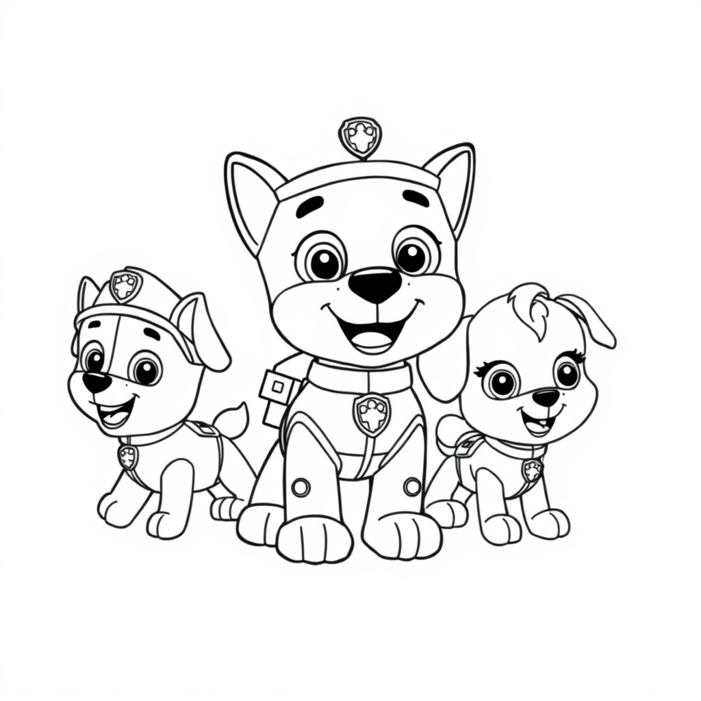 Libro para Colorear Patrulla de Cachorros