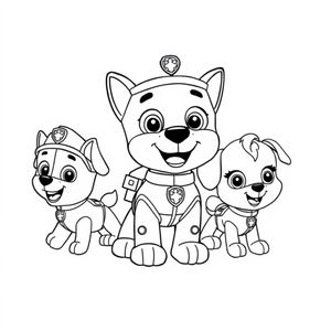 Libro para Colorear Patrulla de Cachorros