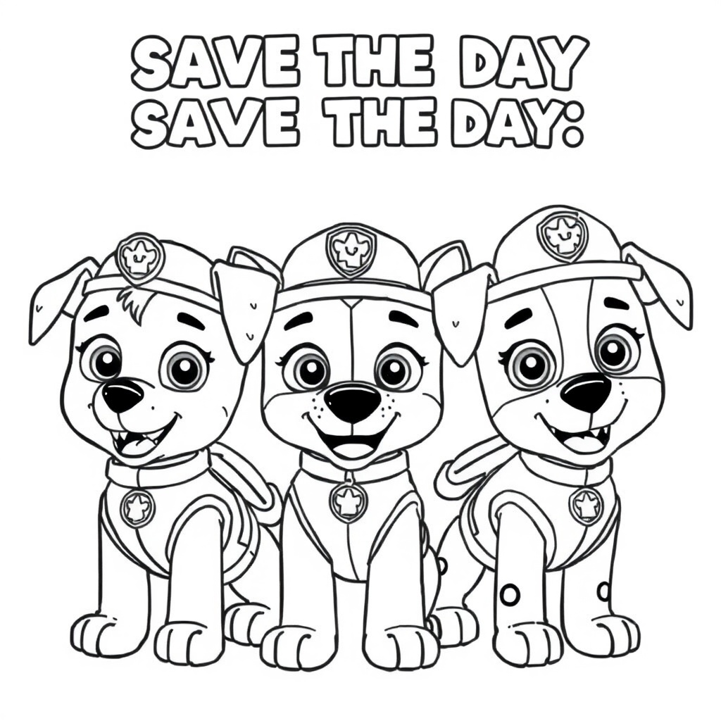 Libro para Colorear de Patrulla Canina