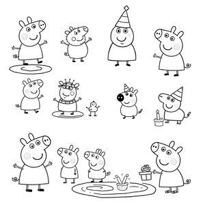 Libro de colorear de Peppa Pig