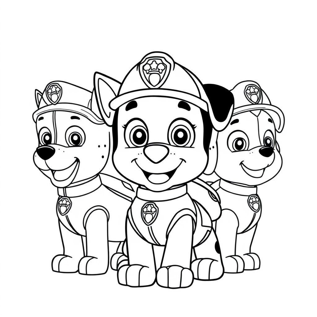 Libro de Colorear de Acción de PAW Patrol