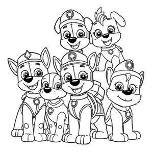 Libro para Colorear: Patrulla de Cachorros