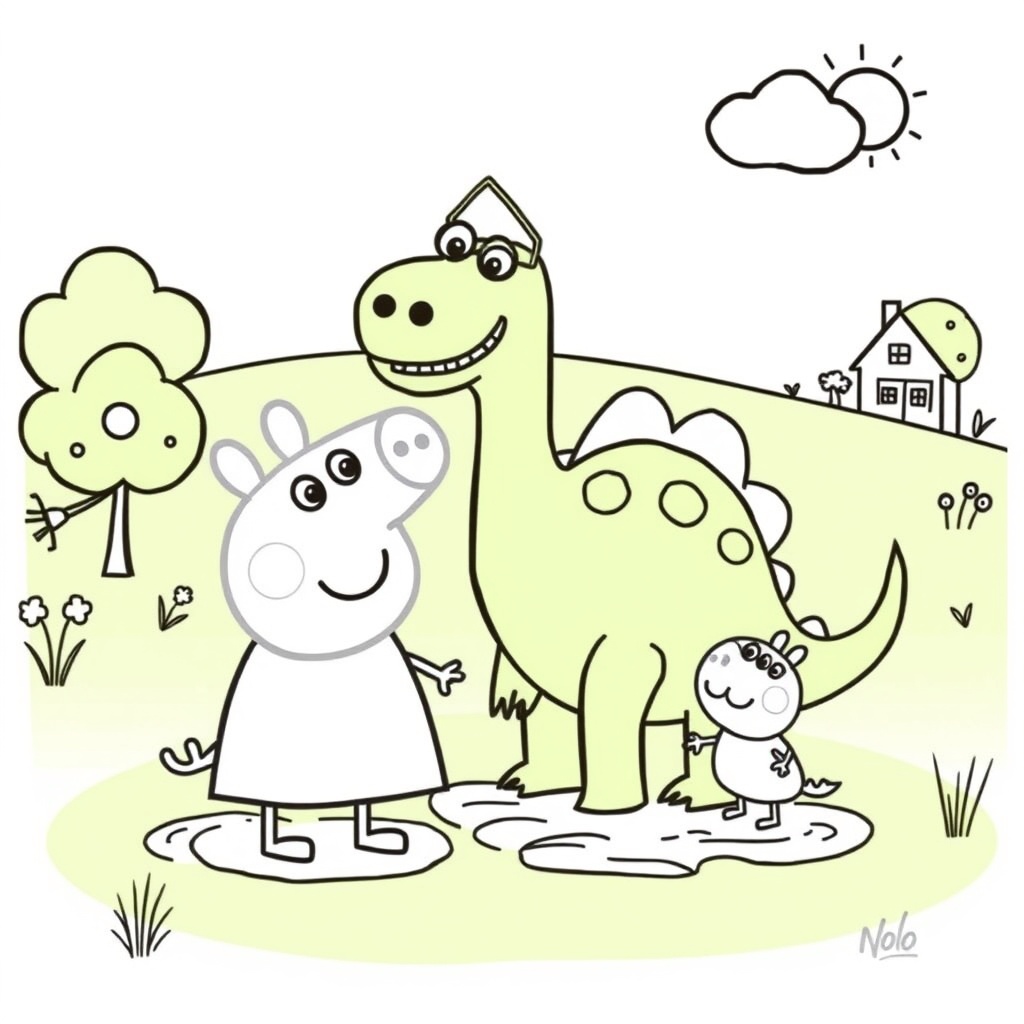 Libro para Colorear de Peppa Pig