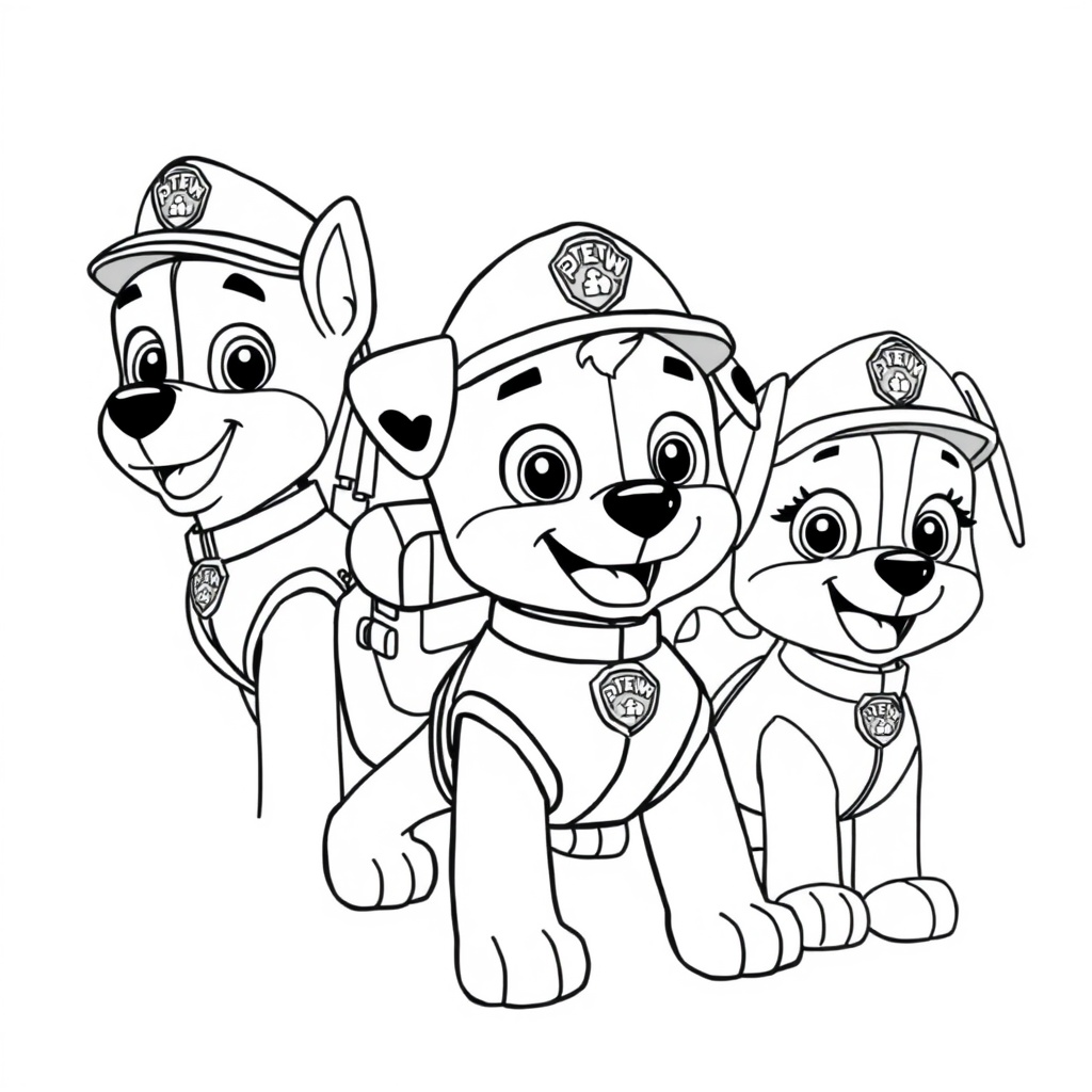 Libro para Colorear de La Patrulla Canina