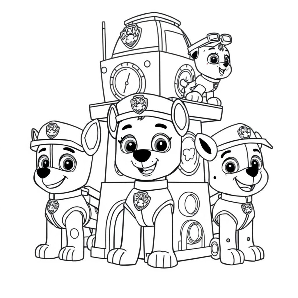 Libro para Colorear: Patrulla Canina
