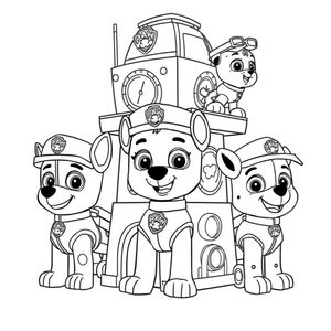 Libro para Colorear: Patrulla Canina
