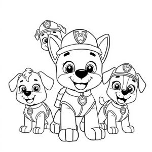 Libro para Colorear de PAW Patrol