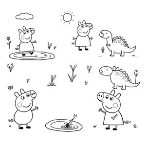 Libro para colorear de Peppa Pig