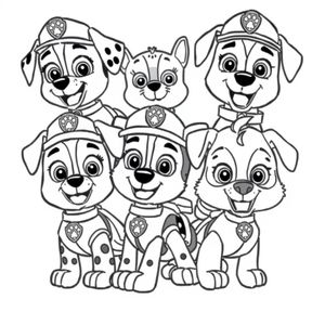 Libro para Colorear de la Patrulla Canina