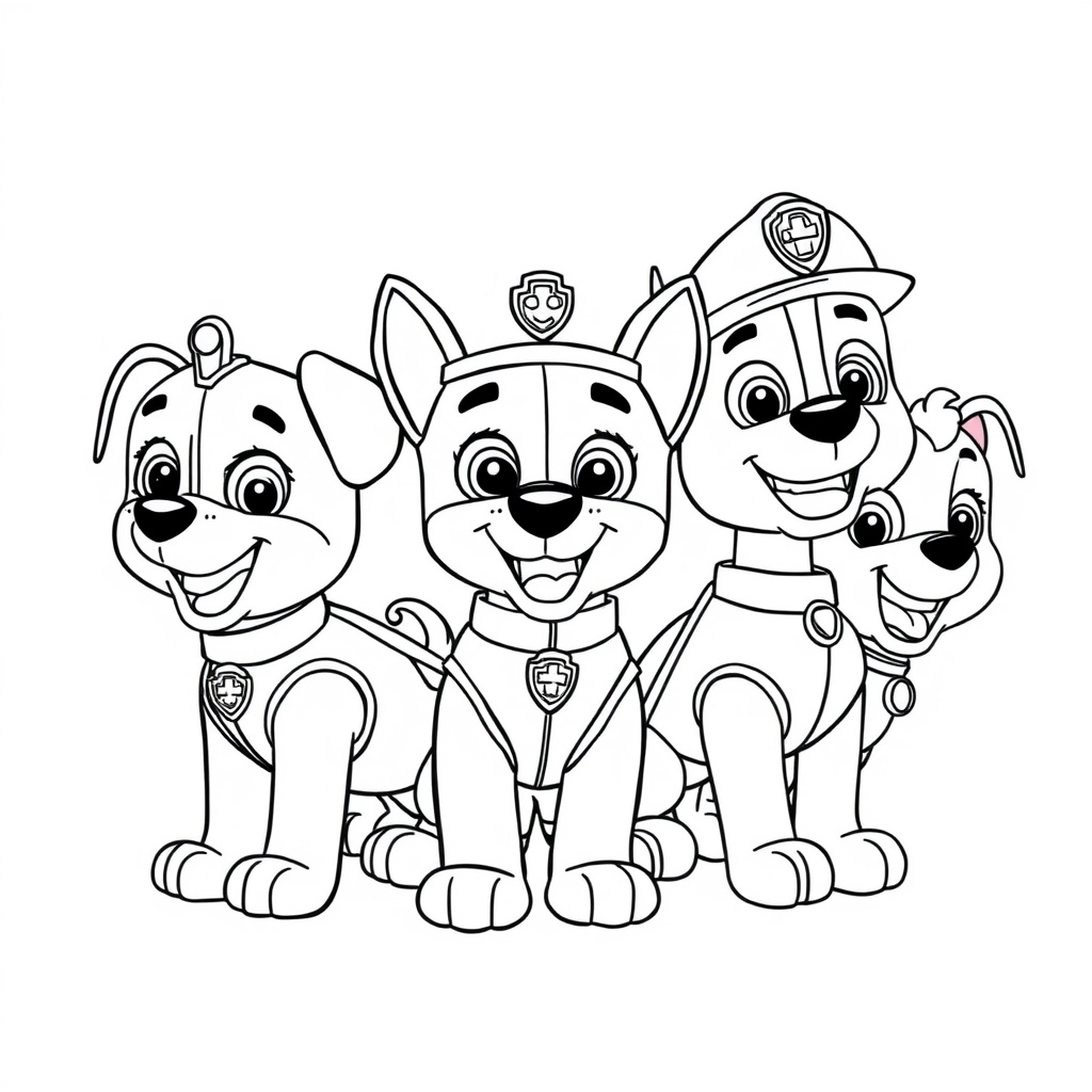 Libro para Colorear: Patrulla Canina en Acción