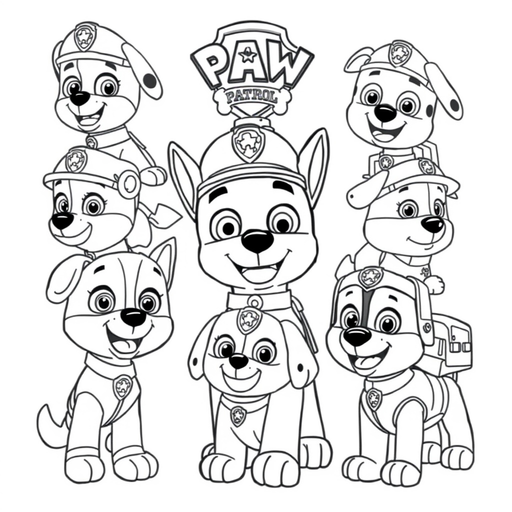 Libro para Colorear PAW Patrol
