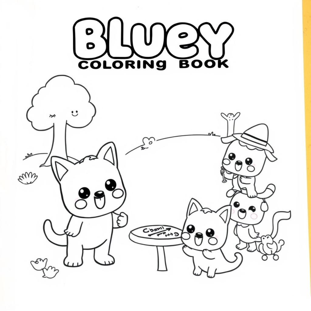 Libro para colorear de Bluey