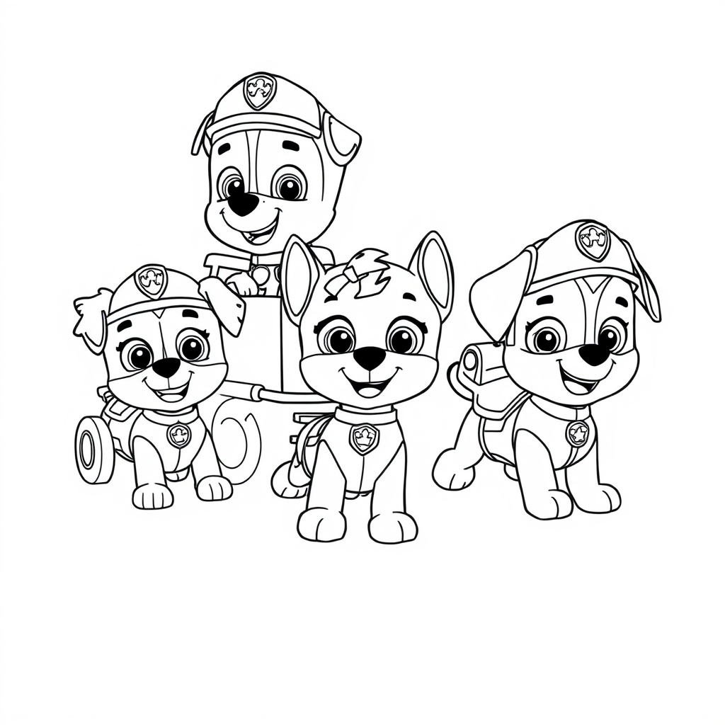Libro para Colorear de PAW Patrol